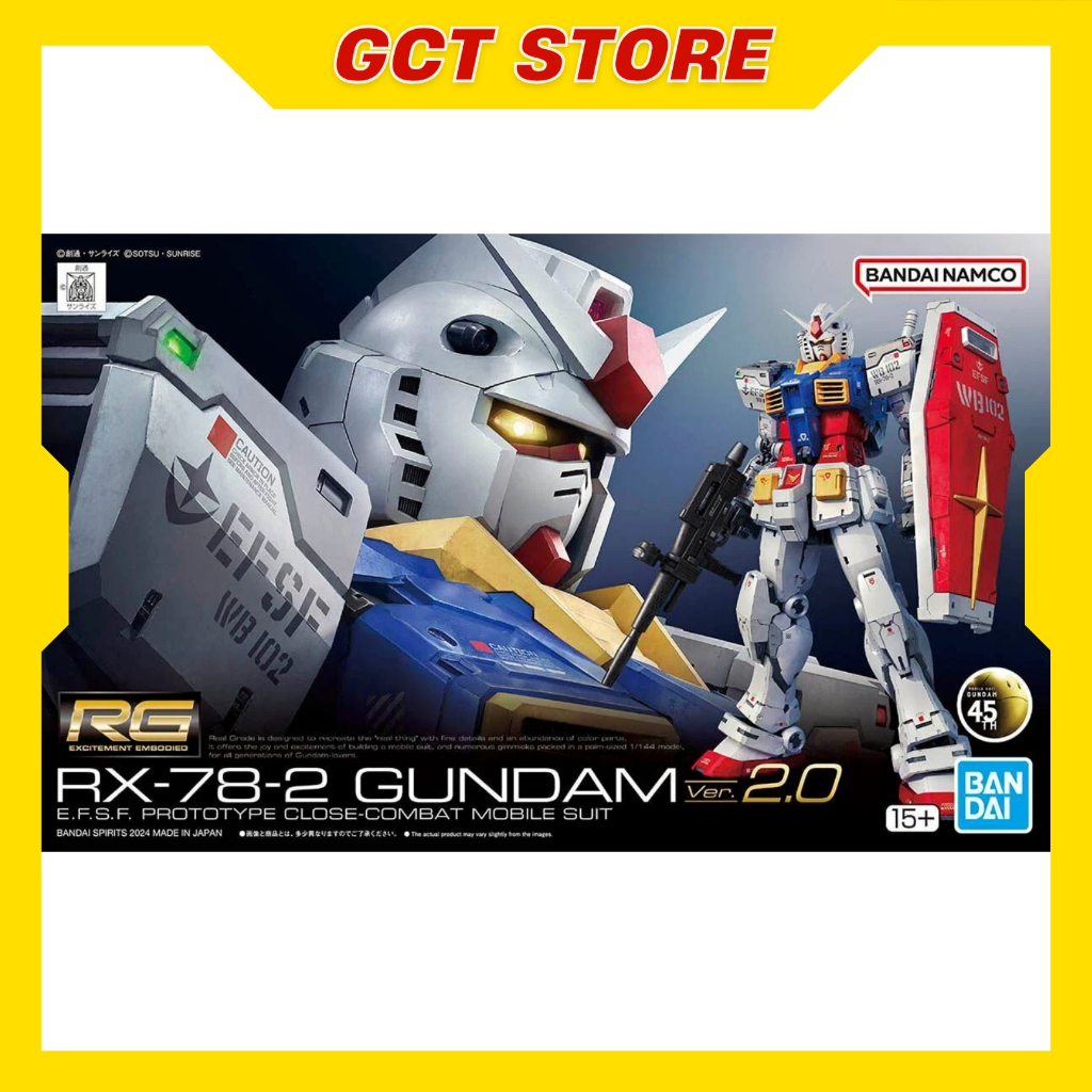 [CÓ SẴN] Mô Hình Lắp Ráp RG RX-78-2 Ver 2.0