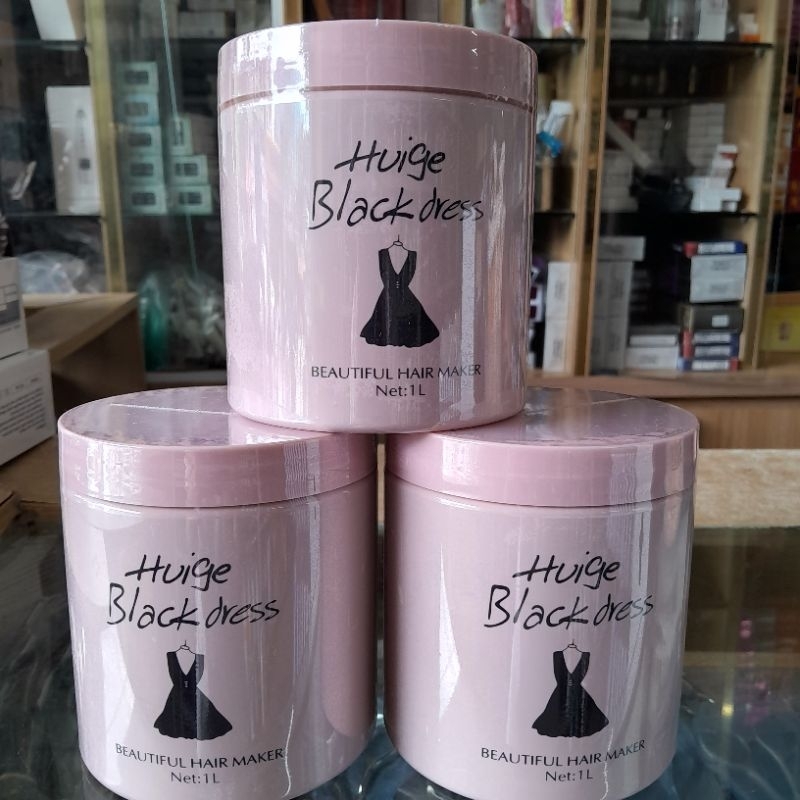 Kem ủ xả tóc Huige Black dress 1000ml (Hấp Ủ váy)❌❌