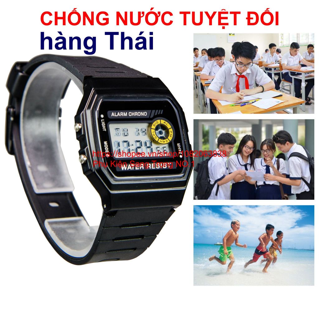 Đồng Hồ Điện Tử Huyền Thoại, Chống Nước Tuyệt Đối, Pin Lâu 7 Năm, Đầy Đủ Chức Năng, Hàng Thái .CD1.