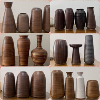 HỎA TỐC SÀI GÒN Bình Gốm Bát Tràng men NÂU MỘC VINTAGE trang trí decor cắm hoa hồng, hoa sen LỌ CẮM HOA BÌNH HOA