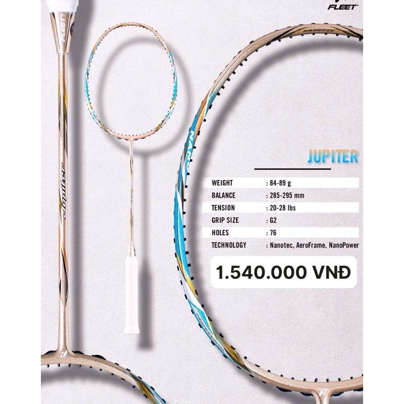 Vợt cầu lông Fleet Jupiter chính hãng