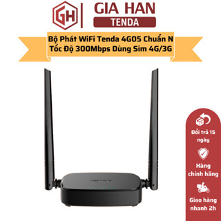 Bộ Phát WiFi Tenda 4G05 Chuẩn N Tốc Độ 300Mbps Dùng Sim 4G/3G Dùng Cho Ôto Và Nơi Không Có Internet