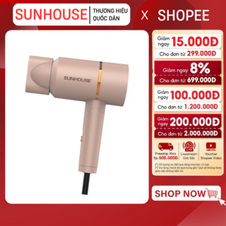 MÁY SẤY TÓC SUNHOUSE SHD2313 - 1000W | 2 chế độ sấy | Đầu sấy tháo lắp linh hoạt | Bảo hành 1 năm