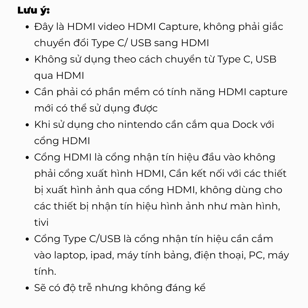 HDMI Capture, Video capture card, Card ghi hình chơi game nintendo, Type C + USB 3.0 | BigBuy360 - bigbuy360.vn