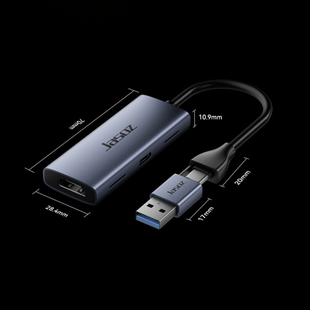 HDMI Capture, Video capture card, Card ghi hình chơi game nintendo, Type C + USB 3.0 | BigBuy360 - bigbuy360.vn