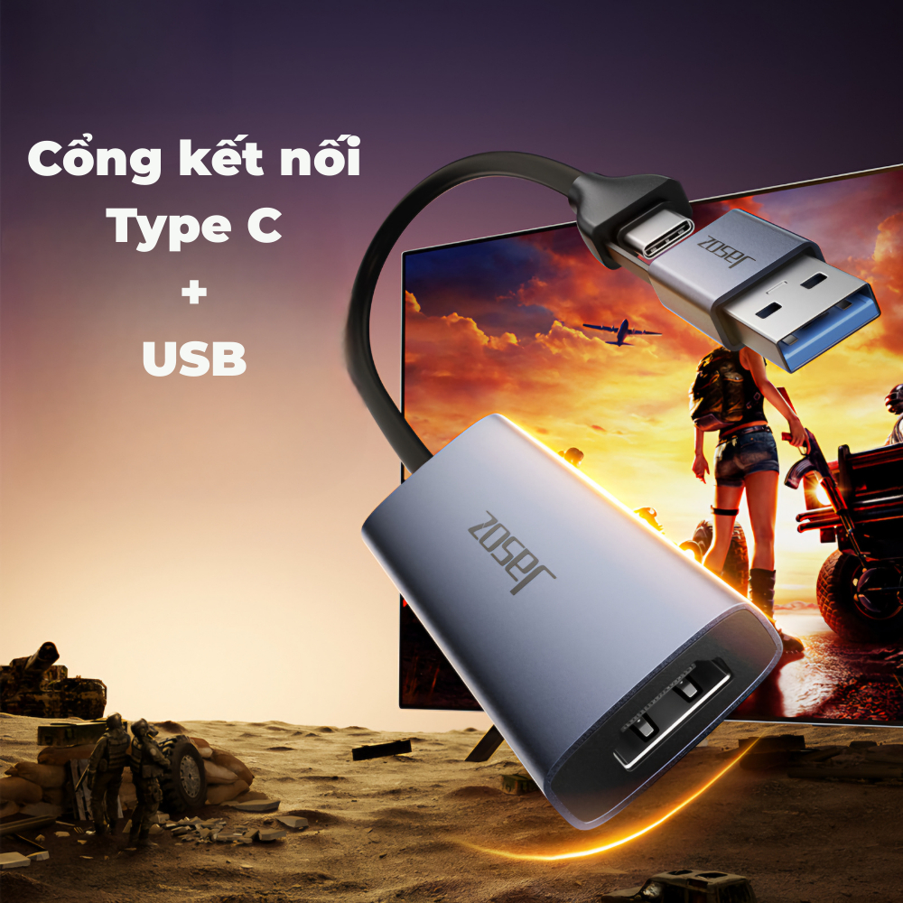 HDMI Capture, Video capture card, Card ghi hình chơi game nintendo, Type C + USB 3.0 | BigBuy360 - bigbuy360.vn