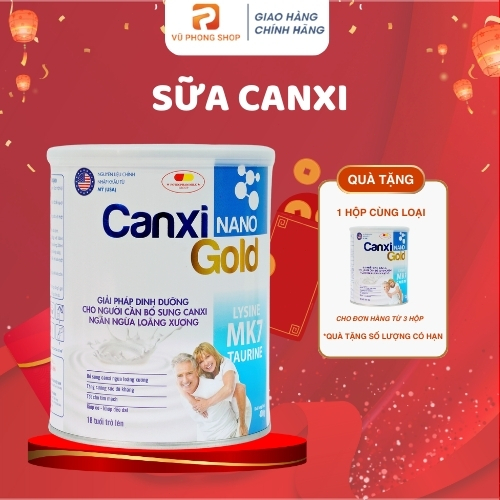 Sữa Bột Cho Người Lớn Sữa Cho Người Lớn Tuổi Bổ Sung CanXi Tốt Cho Tim Mạch CanXi Nano Gold