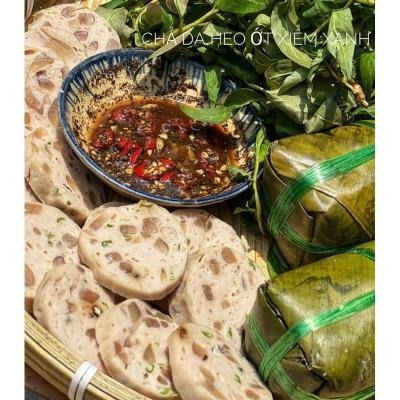 Chả da heo ớt xiêm xanh 1 đòn 500gr (hỏa tốc TPHCM)