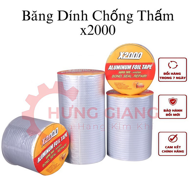Băng Keo Chống Thấm X2000 Keo Dán Tôn, Chống Dột, Dán Tường Dính Cực Chắc
