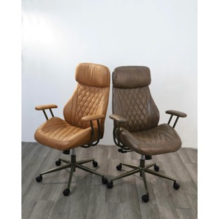 Ghế Văn Phòng Lưng Cao Bọc Da Nappa cao cấp Xoay 360° – Ghế Làm Việc Tựa Đầu Êm, Tay Vịn Mềm, Sang Trọng TM202