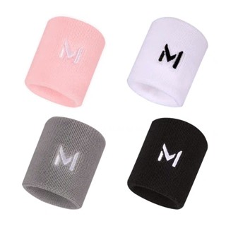 [Hàng Mới] 1 Chiếc Băng Cổ Tay Thể Thao Thấm Hút Mồ Hôi Co Giãn Tốt - Cotton Mềm Mại - Logo chữ M