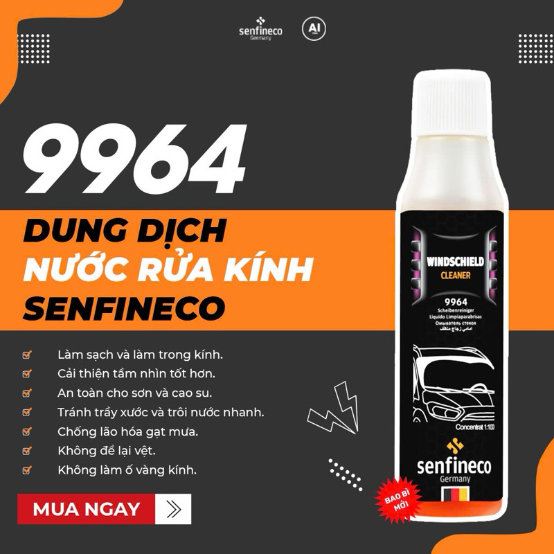Nước rửa kính đậm đặc SENFINECO 9964