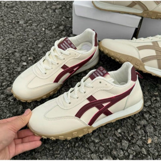 Giày thể thao nữ lé đỏ đế cao su êm chân