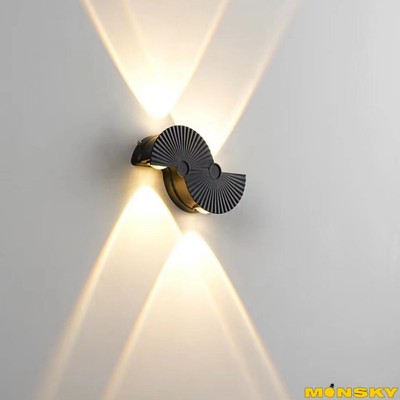 Đèn hắt gắn tường MONSKY JENA trang trí phòng ngủ phòng khách, hành lang, cột sảnh (có chống nước)