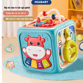  Hộp Đồ Chơi Âm Nhạc Đa Năng Có 6 Mặt Nhạc Tiếng Anh Đồ Chơi Giáo Dục Cho Bé Phát Triển Sớm MiaBaby 
