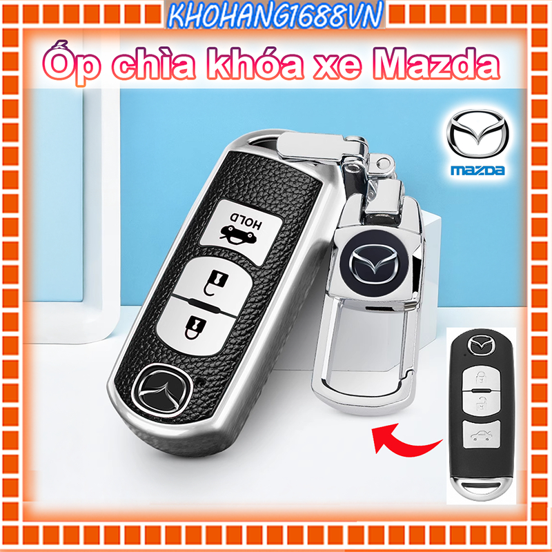 Ốp chìa khoá TPU sang trọng dành cho xe Mazda 2, Mazda 3, Mazda 6, CX5...