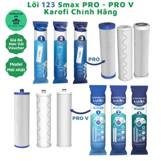 Bộ Lõi Lọc Nước Karofi 1 2 3 Smax Pro - Smax Pro V - Nhân Đôi Hiệu Quả - Áp Dụng Cho Nhiều Máy RO
