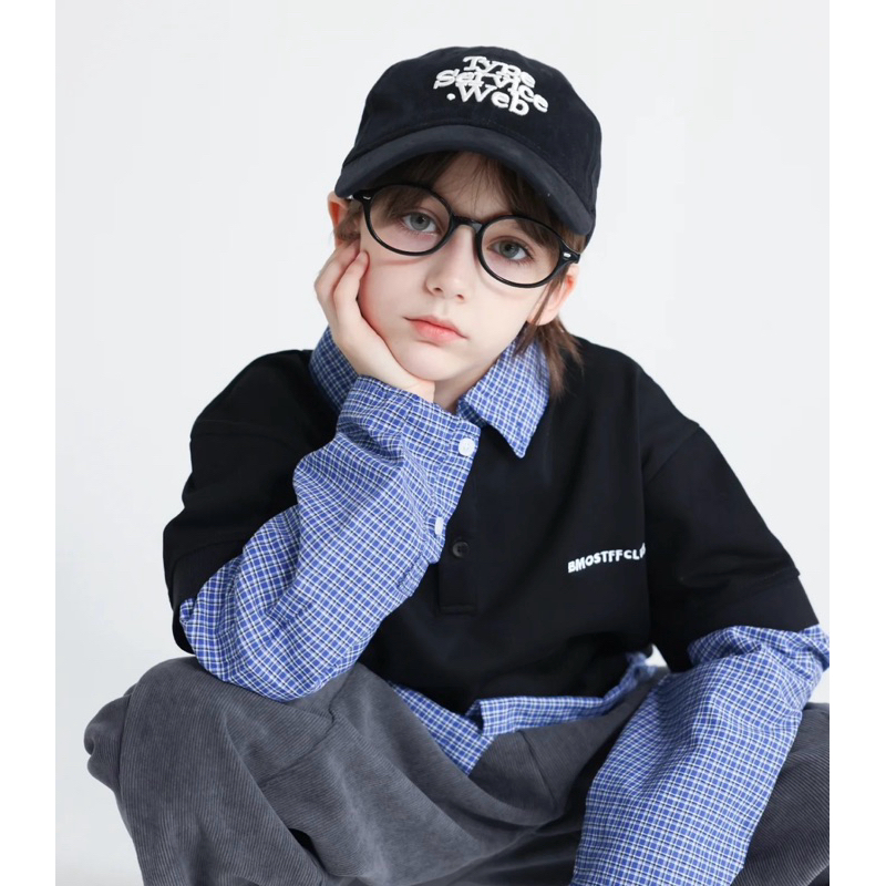 Mũ lưỡi trai cho BÉ CAPSAIGON thêu TYPE chất kaki mềm thoáng mát phong cách Hàn Quốc