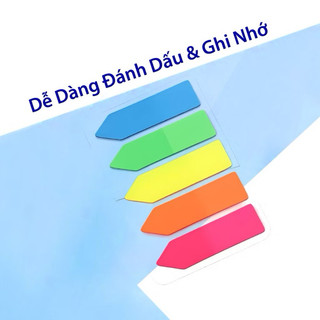 Note phân trang nhựa 5 màu, Note mũi tên nhựa, Note phân trang
