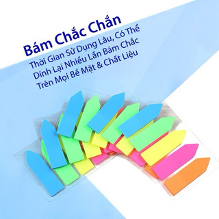 Note phân trang nhựa 5 màu, Note mũi tên nhựa, Note phân trang
