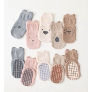 Set 5 Đôi Tất Sơ Sinh Cổ Cao Chống Trơn Cho Bé 0 - 3 tuổi, Tất Sơ Sinh Chống Trơn Trượt Cho Bé SS2