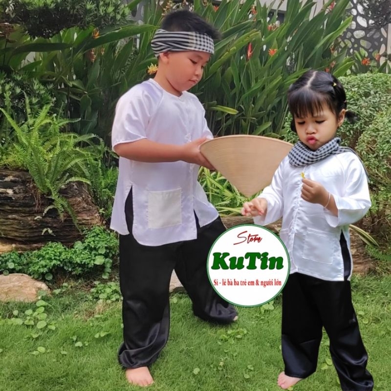 Bà Ba Cho Bé Trai/Bé Gái Phi Lụa Trắng Mềm (8-45kg)