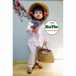 Bà Ba Cho Bé Trai/Bé Gái Phi Lụa Trắng Mềm (8-45kg)