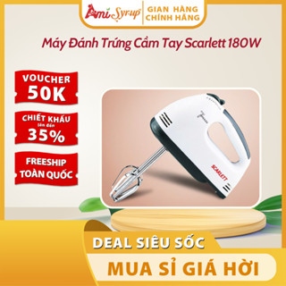 Máy đánh trứng cầm tay Scarlett công suất 180W thiết kế nhỏ gọn, tiện lợi, dễ sử dụng