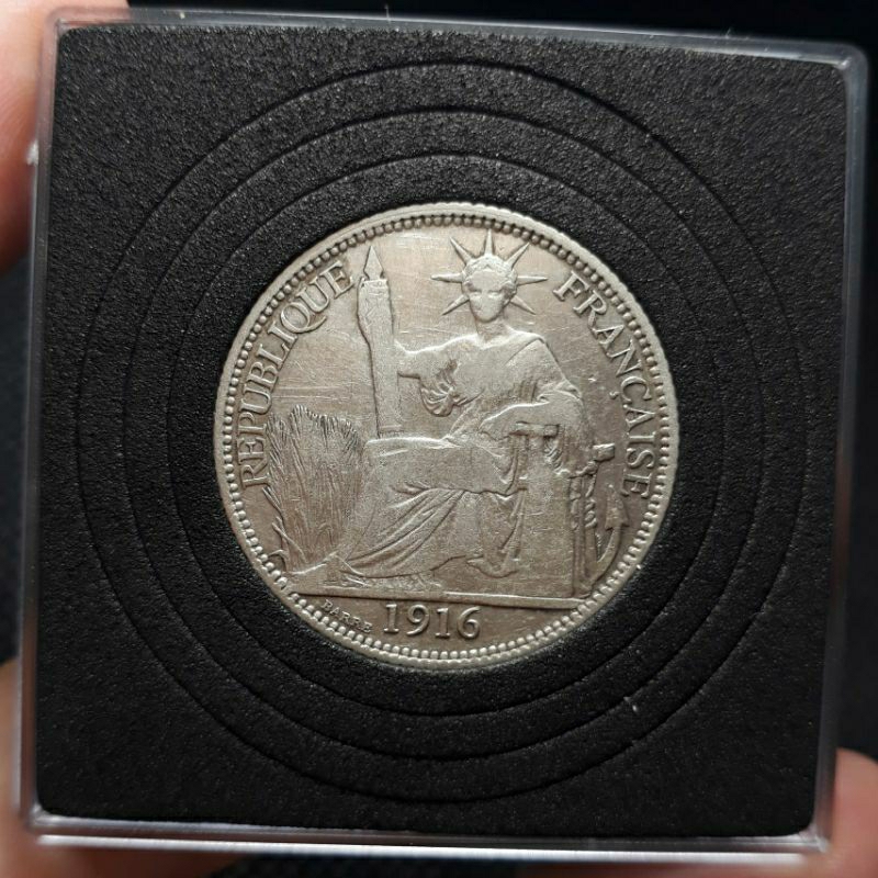 Xu Bạc INDOCHINE 20 cent Năm 1916 Hiếm