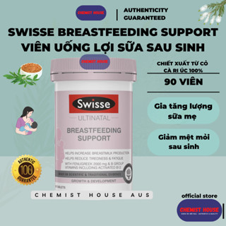 Viên Uống Lợi Sữa Từ Cỏ Cà Ri Úc Fenugreek Vitamin Tổng Hợp Cho Mẹ Sau Sinh & Cho Con Bú Swisse Breastfeeding Support