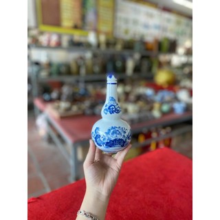 Nậm rượu sứ men lam BT(ảnh thật chụp tại shop)