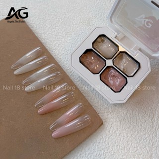 Set 4 màu dặm tone nude, gel dặm nail , gel dặm ombre AG