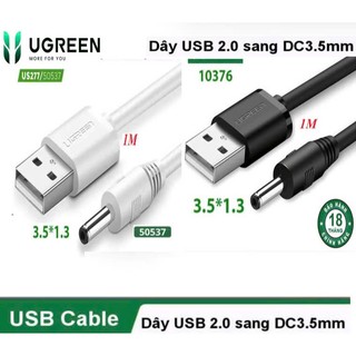 Dây nguồn usb 2.0 sang dc 3.5mm ugreen 10376 50537 us277
