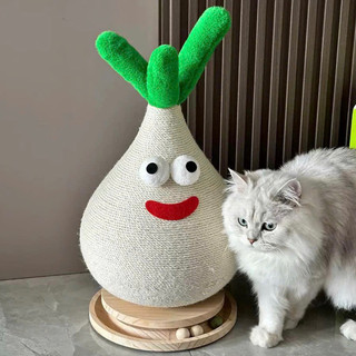 Bàn cào móng cho mèo, cây cào móng cho mèo GFOPS mẫu Củ tỏi size lớn , chắc chắn, siêu cute