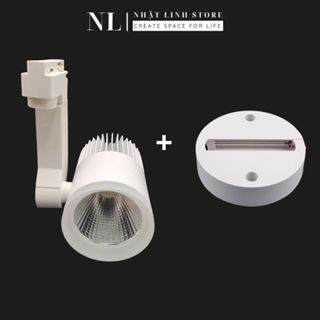 Đèn Rọi Mini Công Suất 12W / 20W / 30W Kèm Đế Tròn, Đèn Led Rọi Ray Gắn Tường Trang Trí Phòng