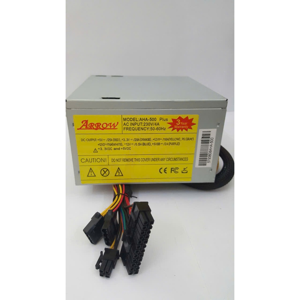 Nguồn máy tính Arrow AHA-500 Plus CS 500w