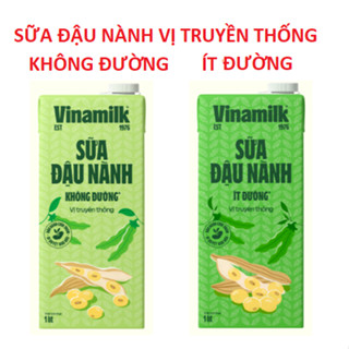  Sữa đậu nành Vinamilk không đường   có đường  1 lít 