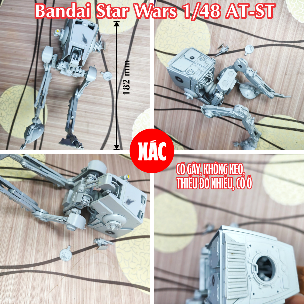 Xác mô hình 2nd Bandai Star Wars 1/48 AT-ST cao 18 cm