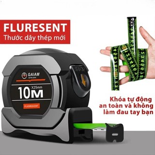 Độ Chính Xác Cao thước cuộn thép, thước dây thép carbon thước dây cao cấp thước mét 5m 10m sơn huỳnh quang cho bóng tối