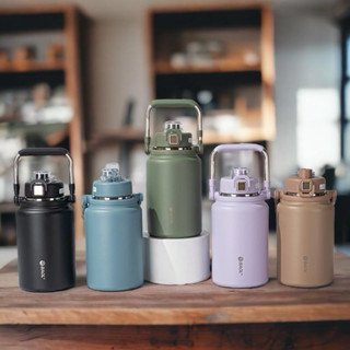 Bình giữ nhiệt Y17 dáng lùn mẫu mới dung tích 1200-1500-1800ML Có Ống Hút Tiện Lợi.