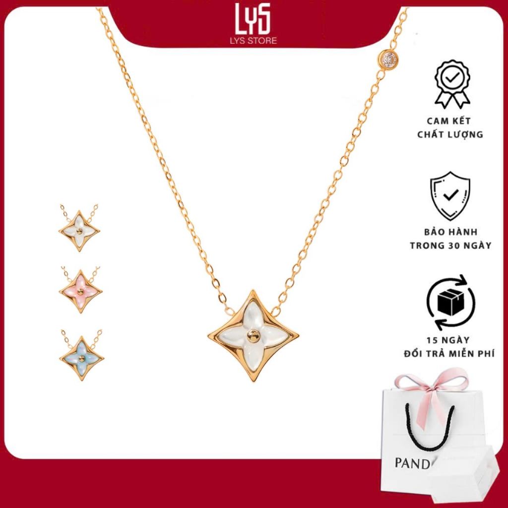 Dây chuyền nữ LYS Stellar Bloom Pendant 6450 - Fullbox hộp PAN đầy đủ phụ kiện PAN