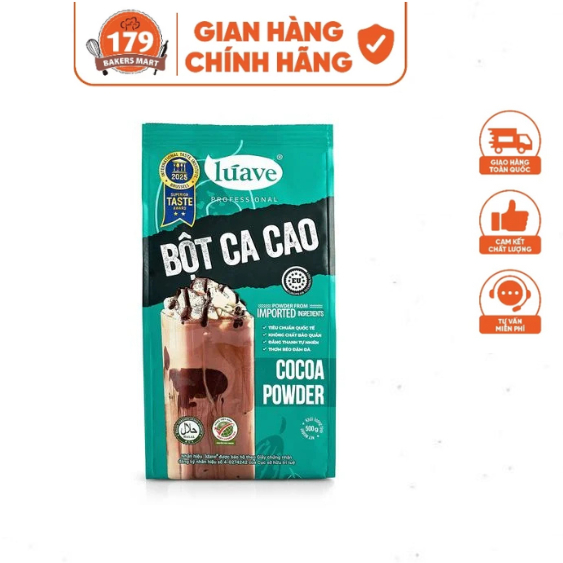 Bột Cacao Luave 500g - (Bột pha chế thức uống,làm bánh,...)