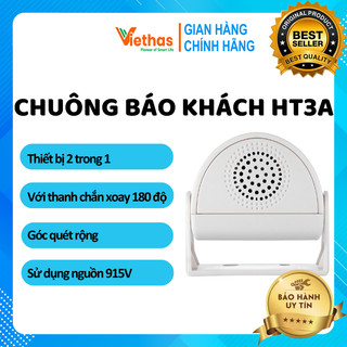 VIETHAS-Chuông báo khách cảm biến hồng ngoại không dây HT3A