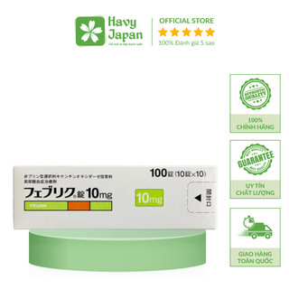  Viên Uống Hỗ Trợ Giảm Gout Feburic Tablet 10mg 100 Viên Nhật Bản 