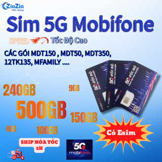 Sim 4G Mobifone Trọn Gói 1 Năm, Sim Mạng 1 Năm Tặng 4GB, 100GB, 150GB, 500GB Hàng Tháng