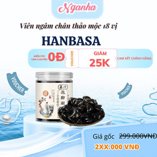  Viên Ngâm Chân Thảo Dược 18 Vị Hanbasa – Giảm Nhức Mỏi Tê Bì Chân Tay Thải Độc Dễ Ngủ Hết Lạnh Chân Hũ 80g 10 viên  