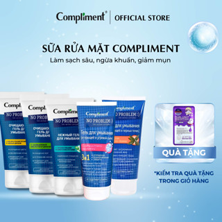 Sữa rửa mặt Compliment No Problem giúp làm sạch sâu, hỗ trợ giảm mụn, không khô da 200ml