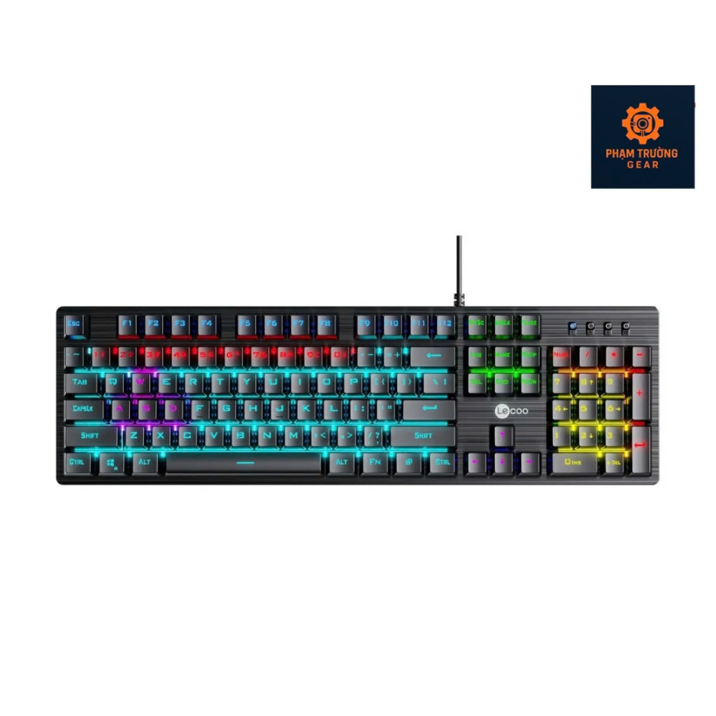 Lecoo GK302 bàn phím cơ gaming có đèn LED - Bảo Hành 24 Tháng