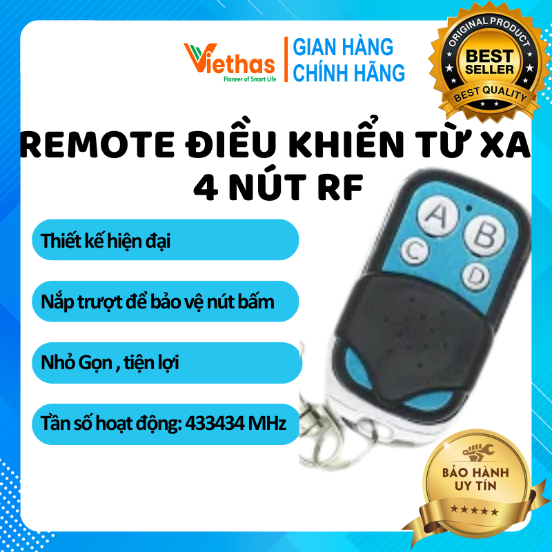 VIETHAS-Remote Sonoff RF 433MHZ Điều Khiển Từ Xa