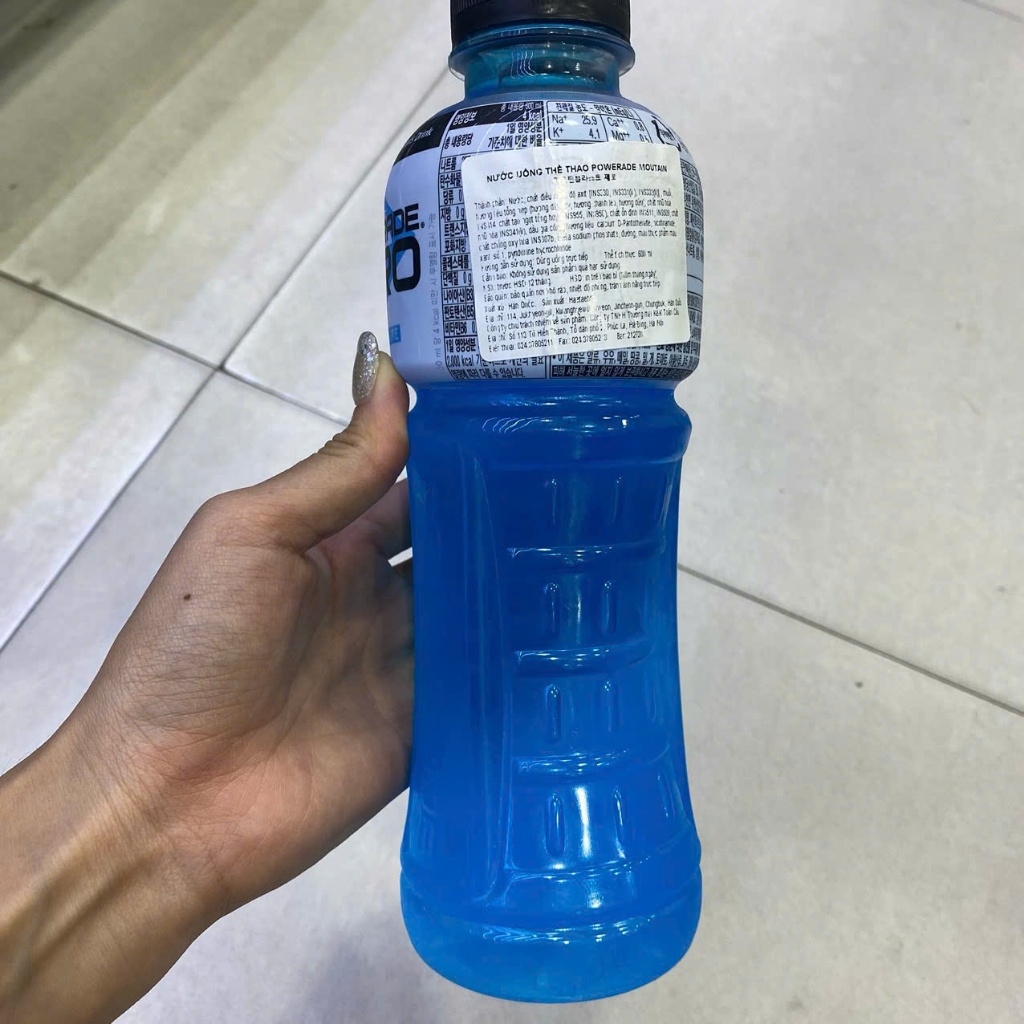 Nước Uổng Thể Thao Powerade Moutain Coca Cola Hàn Quốc Chai 600ML/ 코카콜라) 마운틴블라스트 제로 600ML